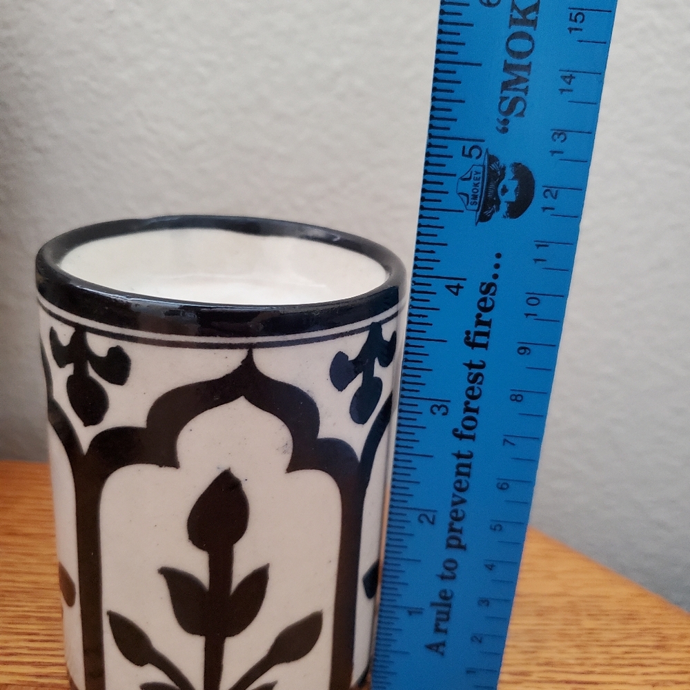 Black White Ceramic Incense Burner - Picture 6 of 7